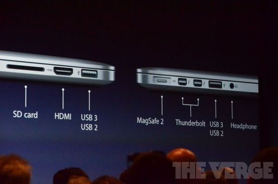 苹果发布新MacBook Pro 采用2880×1800视网膜屏