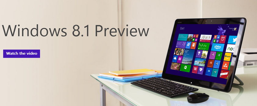 微软推出Windows 8.1预览版 六大新特性解析